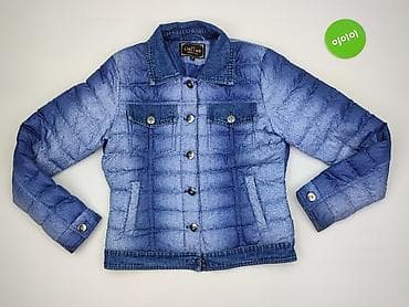 puffer damska: Denim Collection, Kurtka przejściowa damska, rozmiar M — 2