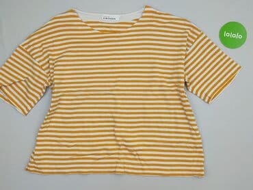 koszulka żółta w czarne paski: Karen by Simonsen, T-shirt damski, rozmiar XL — 2