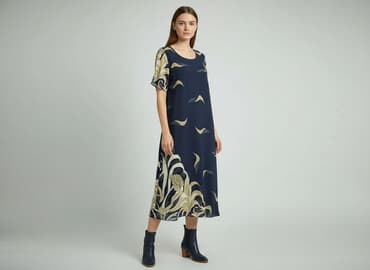 sukienki beżowe midi: Sukienka damska, rozmiar M — 5