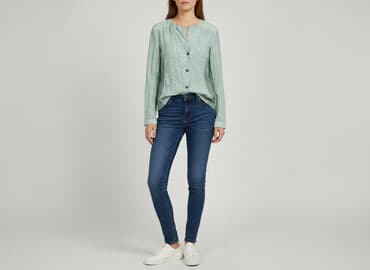 koszula z bufiastymi rękawami sinsay: Жіноча блуза, L — 6