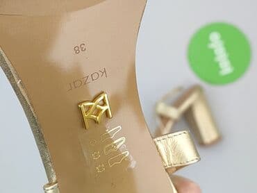 biale klapki hermes: Kazar, Sandały damskie, rozmiar 38 — 4