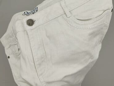 biale szerokie jeansy: Denim, Spodnie 3/4 damskie, rozmiar XL — 5