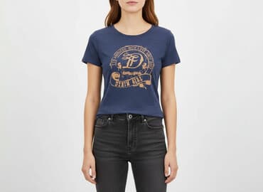 hilfiger jeans t shirty: Tom Tailor Denim, T-shirt damski, rozmiar L — 1