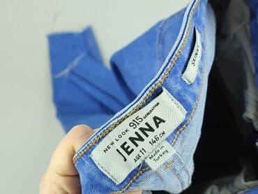 klapki cos: Spodnie jeansowe, New Look, 11 lat, 146, stan - Idealny — 4