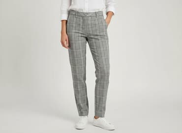 new yorker spodnie w krate: Esmara, Material trousers for women, size S — 1