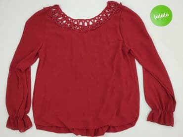 czerwone bluzki eleganckie: Bluzka damska, rozmiar S — 3