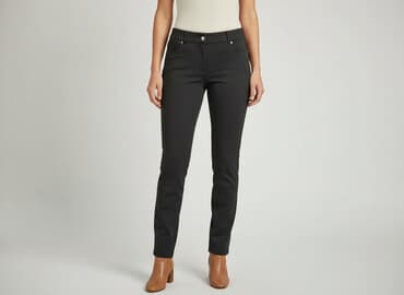 spodnie wrangler czarne: Ella, Spodnie materiałowe damskie, rozmiar M — 7