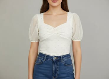 bluzki dla 70 latki: Top damski, rozmiar L — 8