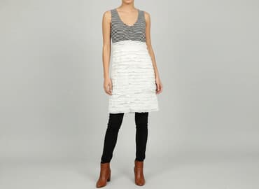 sukienka rozkloszowana dekolt łódka: Sukienka damska, rozmiar S — 7