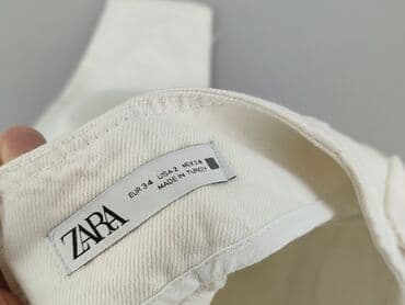 top zara basic: Zara, Material trousers for women, size XS — 4