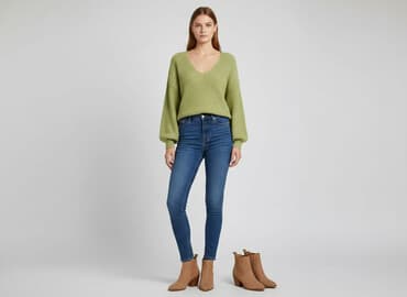 sweter z krótkim rękawem męski: Boohoo, Sweter damski, S — 6