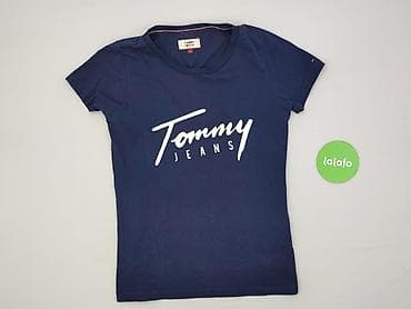 logg jeans: Tommy Jeans, T-shirt damski, rozmiar L — 2