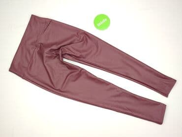 legginsy woskowane z wysokim stanem: Legginsy Ze skóry ekologicznej damskie, rozmiar 2XL — 3