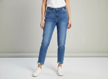 spodnie damskie jeans 7 8: Jeansy damskie, rozmiar S — 1