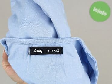 sinsay bluzki z krótkim rękawem: Sinsay, Top damski, rozmiar 2XS — 5
