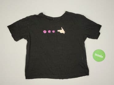 czarne t shirty basic: Sinsay, T-shirt damski, rozmiar S — 2