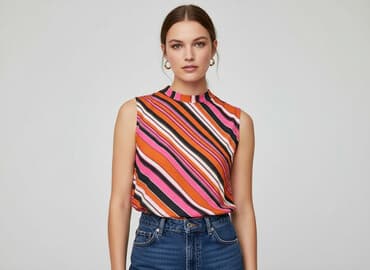 bluzka siateczka z cyrkoniami zara: Zara, Bluzka damska, rozmiar M — 1