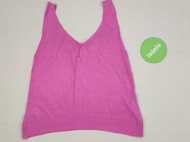 czerwona bluzki z dekoltem v: Top damski, rozmiar S — 4