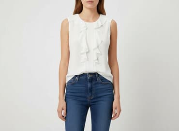 kamizelka damska krótka h m: H&M, Top damski, rozmiar M — 6