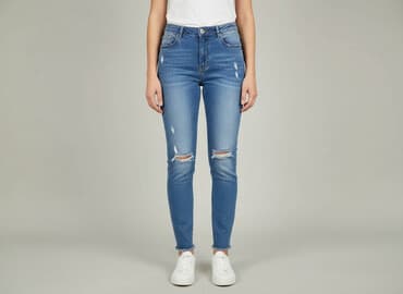 kurtka jeansowa shein: Shein, Jeansy damskie, rozmiar L — 7