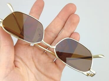 paski do sukienki srebrne: Okulary, Przeciwsłoneczne, Prostokątne kształt, stan - Idealny — 5