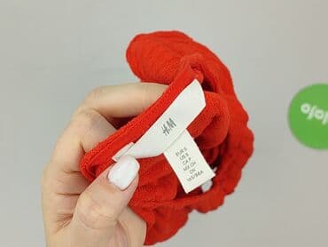 czerwona bluzki z dekoltem v: H&M, T-shirt damski, rozmiar S — 6