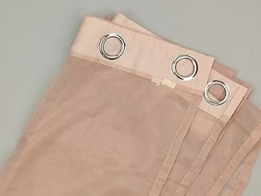 materiałowe: Firanki woalowe na przelotkach – pudrowy róż - Typ: lekkie — 1