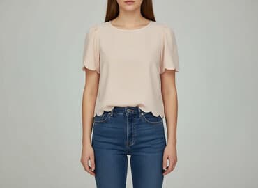 bluzki brzoskwiniowa: Bluzka damska, rozmiar M — 6