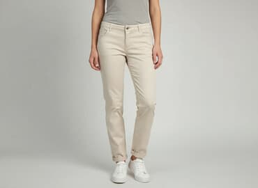 benetton chinosy damskie: Spodnie materiałowe damskie, rozmiar M — 6