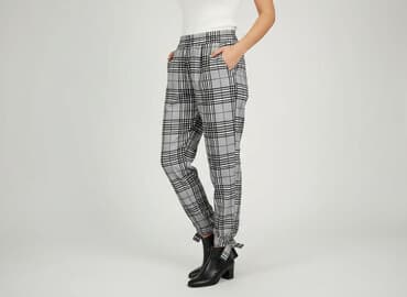 podgrzewane kapcie usb: Spodnie materiałowe damskie, rozmiar S — 5