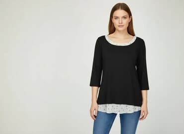 czarne bluzki rekaw 3 4: Orsay, Bluzka damska, rozmiar S — 6