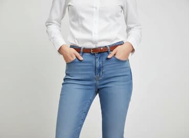 markowe dżinsy: Esprit, Jeansy damskie, M — 7