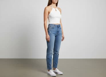 bluzki prazkowane: Top damski, rozmiar S — 6