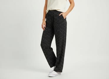 długie spodnie damskie dla wysokich: Pieces, Spodnie materiałowe damskie, rozmiar L — 7