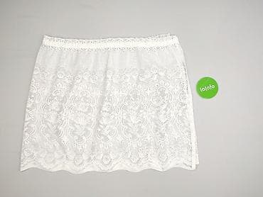dom brazzers: Biała koronkowa spódnica mini - Krój: prosta, mini - Talia — 3
