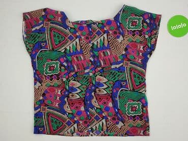 sweterkowa bluzki z krótkim rękawem: Bluzka damska, One size — 4