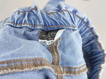 jeansy damskie z wysokim stanem na gumce: Beloved, Jeansy damskie, rozmiar XL — 4