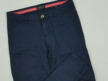 sinsay spodnie czarne z wysokim stanem: Sinsay, Chinos for men, size S — 1