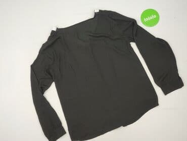 bluzka czarna z dekoltem v: Women's blouse, size S — 4