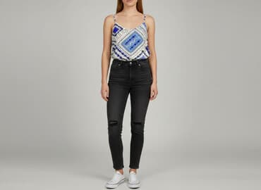 amisu bluzki: Amisu, Top damski, rozmiar L — 7