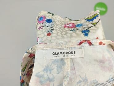 białe bluzki ze zlotym nadrukiem: Glamorous, Bluzka damska, rozmiar M — 4