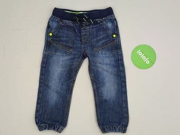 spodnie woskowane wysoki stan: Spodnie jeansowe, DenimCo, 2-3 lat, 92/98, stan - Bardzo dobry — 2