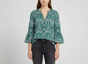 zielone bluzki hm: H&M, Bluzka damska, rozmiar XS — 9