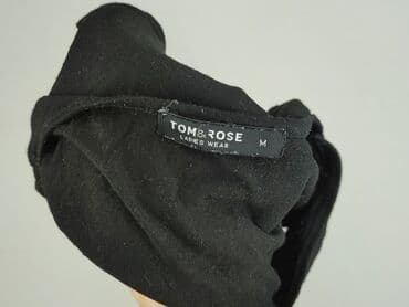 czarne t shirty damskie w serek: Tom Rose, T-shirt damski, rozmiar M — 4