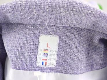 liliowy garnitur damski: Marynarka damska, rozmiar L — 4