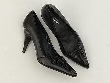 waska stopa: Czarne czółenka na szpilce AUDLEY London - Model: 202.10 - Rozmiar — 1