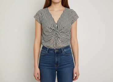 bluzki w paski damskie wyprzedaż: Bluzka damska, rozmiar S — 1