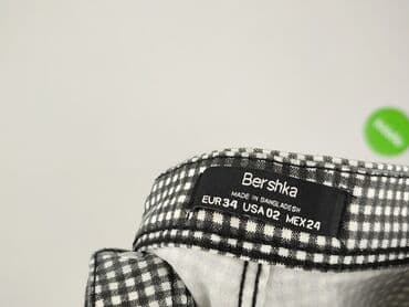 jeansy damskie podarte: Bershka, Spodnie materiałowe damskie, rozmiar XS — 4