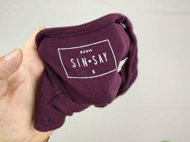 bluzki z długim rękawem dekolt w serek: Sinsay, Top damski, rozmiar S — 4