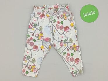 stradivarius spodnie zielone: Baby material trousers, 9-12 months, 74-80 cm, Zara, condition - Very good — 2